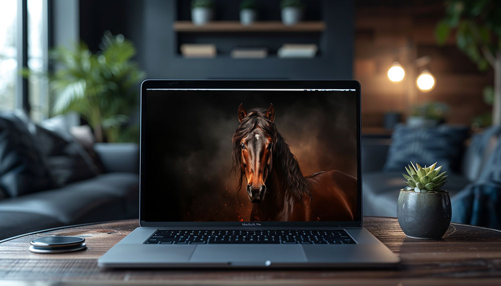 Fond d'écran ultra HD 4K de cheval brun foncé pour ordinateur de bureau, ordinateur portable, iPhone et téléphone à télécharger gratuitement