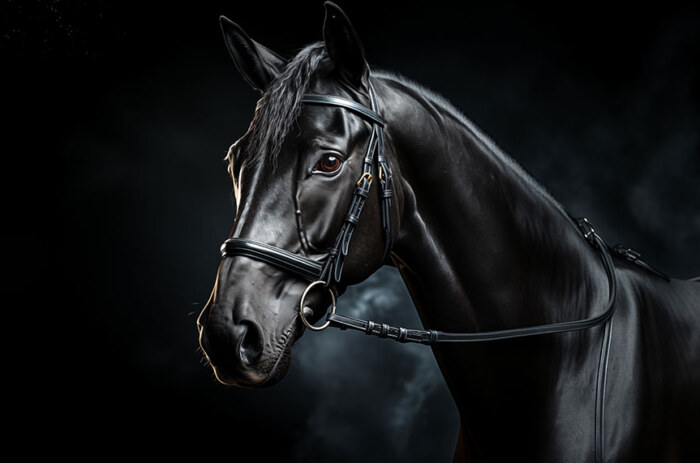 fond d'écran ultra HD 4K de cheval noir en gros plan pour ordinateur de bureau, ordinateur portable, iPhone et téléphone téléchargement gratuit
