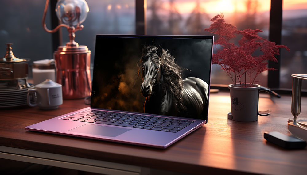 beau fond d'écran ultra HD 4K de cheval noir pour ordinateur de bureau, ordinateur portable, iPhone et téléphone téléchargement gratuit