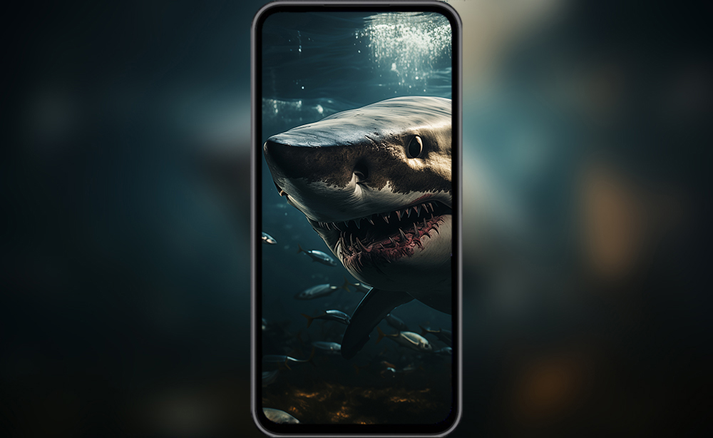 Fond d'écran Chasseur requin de ultra HD 4K pour ordinateur de bureau et téléphone à télécharger gratuitement
