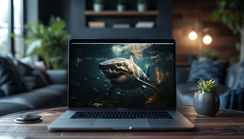 Fond d'écran Chasseur requin de ultra HD 4K pour ordinateur de bureau et téléphone à télécharger gratuitement