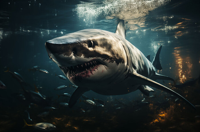 Fond d'écran Chasseur requin de ultra HD 4K pour ordinateur de bureau et téléphone à télécharger gratuitement