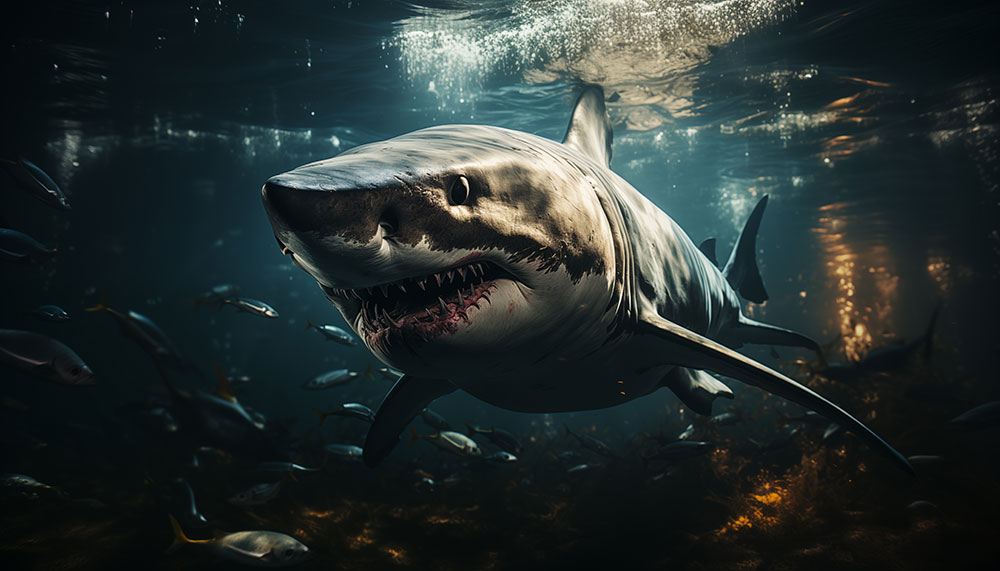 Fond d'écran Chasseur requin de ultra HD 4K pour ordinateur de bureau et téléphone à télécharger gratuitement