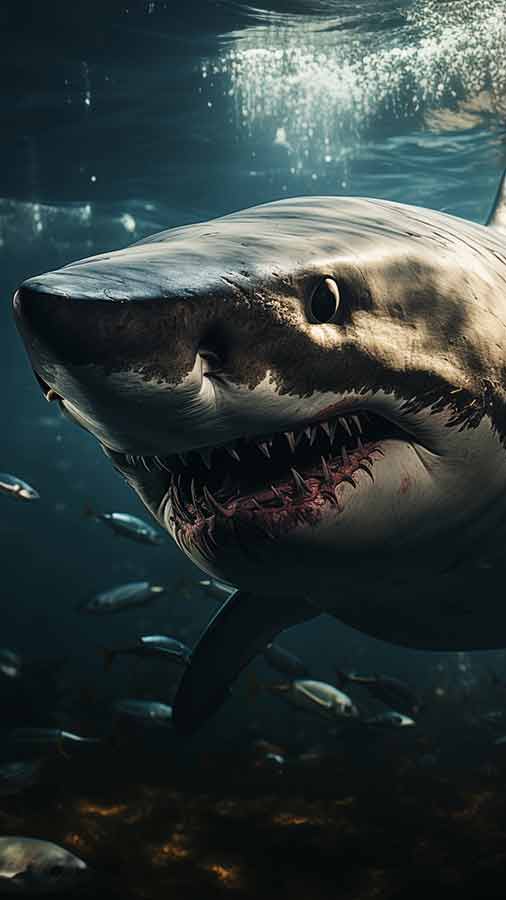 Fond d'écran HD 4K de Chasseur requin à télécharger gratuitement pour iPhone et téléphone mobile
