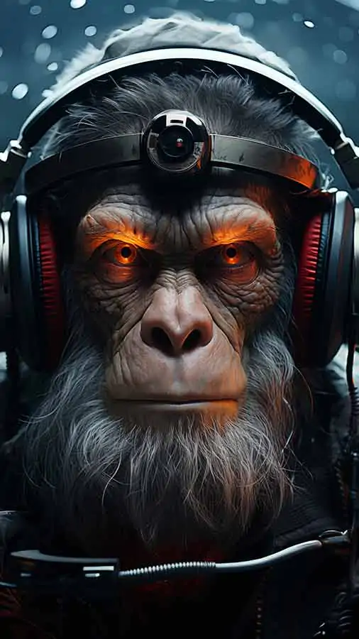 Smart chimp HD wallpaper 4K free download for iphone and mobile Phone