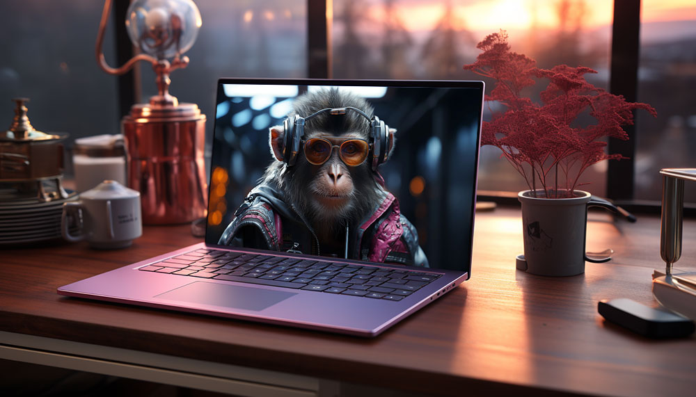 Fond d'écran ultra HD 4K de singe intelligent pour ordinateur et téléphone à télécharger gratuitement