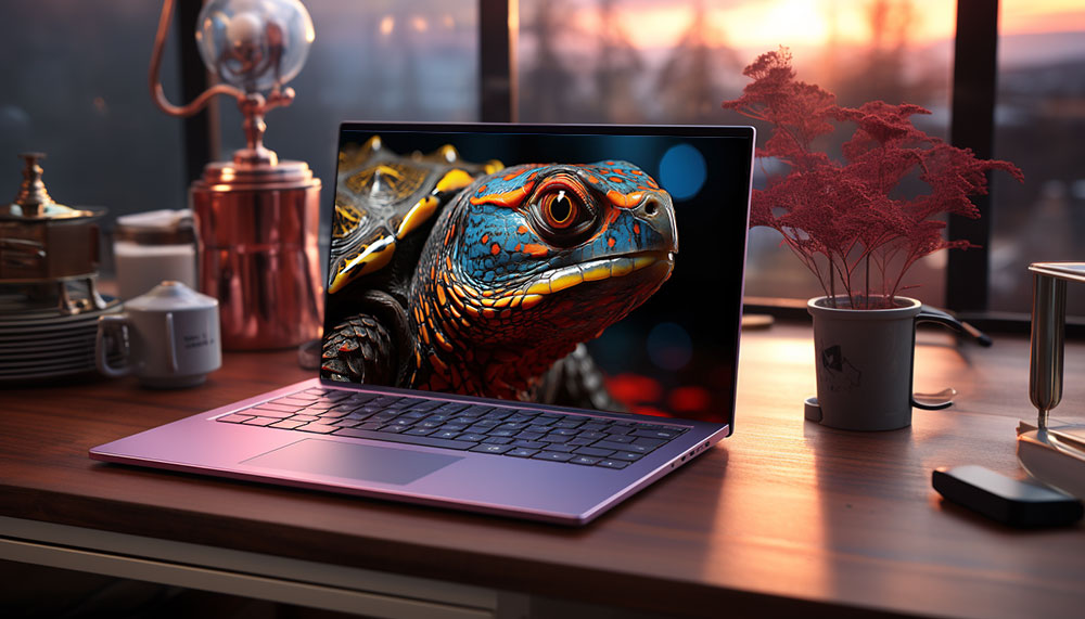 fond d'écran de tortue colorée ultra HD 4K pour ordinateur de bureau et téléphone téléchargement gratuit