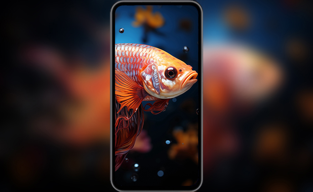 fond d'écran ultra HD 4K poisson rouge doré pour ordinateur de bureau et téléphone téléchargement gratuit