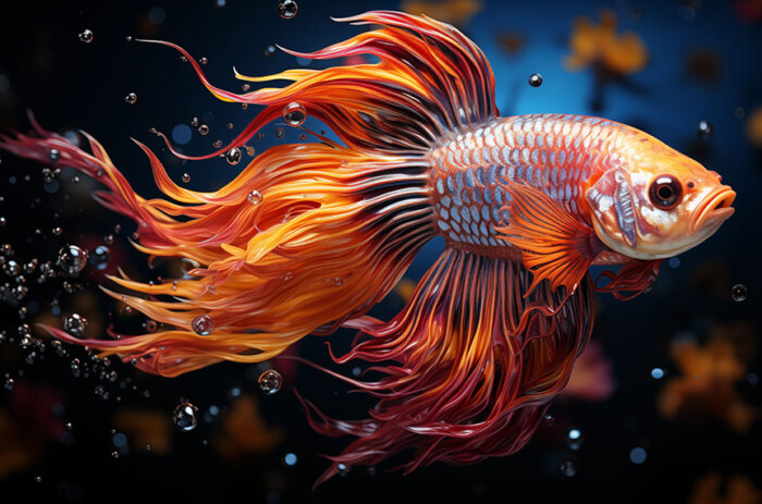 fond d'écran ultra HD 4K poisson rouge doré pour ordinateur de bureau et téléphone téléchargement gratuit