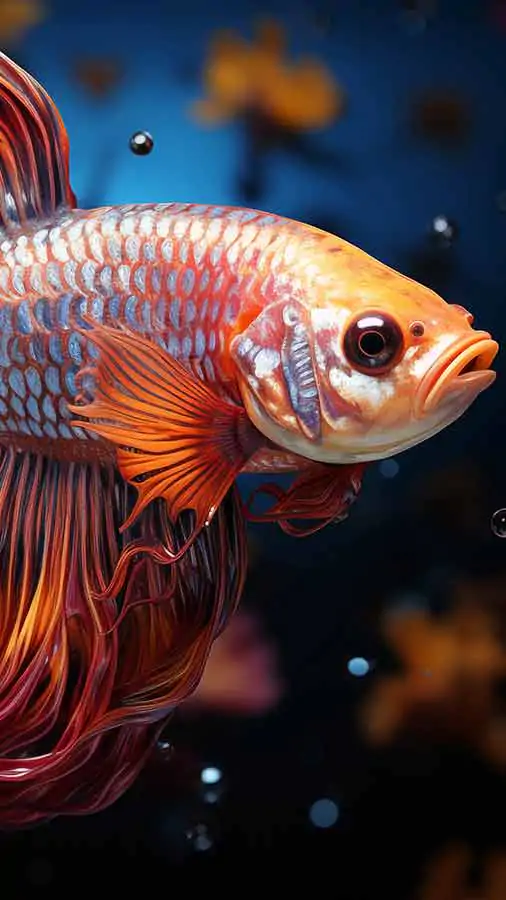 Golden Red fish HD wallpaper 4K free download for iphone and mobile Phone