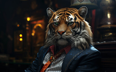 Portrait d'un tigre fond d'écran ultra HD 4K pour ordinateur de bureau, ordinateur portable, iPhone et téléphone téléchargement gratuit