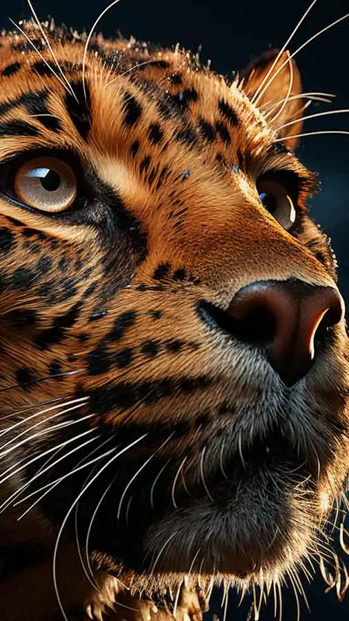 Close-up of a leopard HD wallpaper 4K free download for iphone and mobile Phone