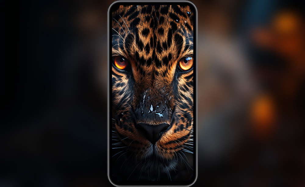Gros plan sur un visage de léopard, fond d'écran ultra HD 4K pour ordinateur de bureau, ordinateur portable, iPhone et téléphone, téléchargement gratuit