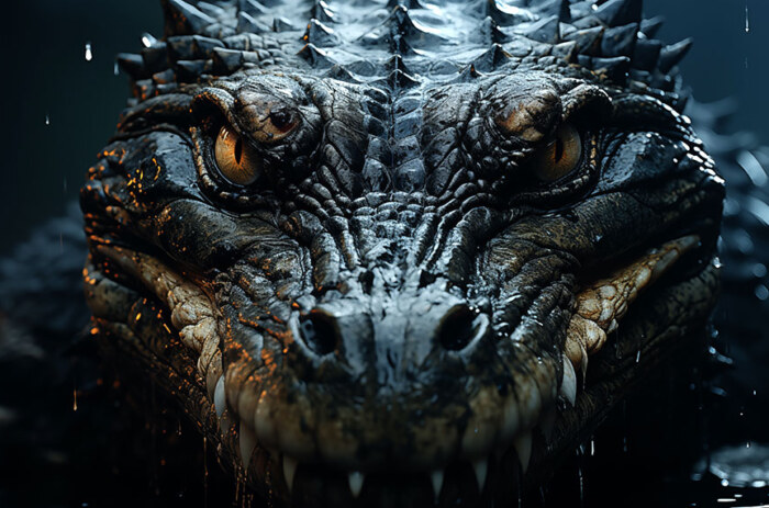 Gros plan d'un crocodile fond d'écran ultra HD 4K pour ordinateur de bureau, ordinateur portable, iPhone et téléphone téléchargement gratuit