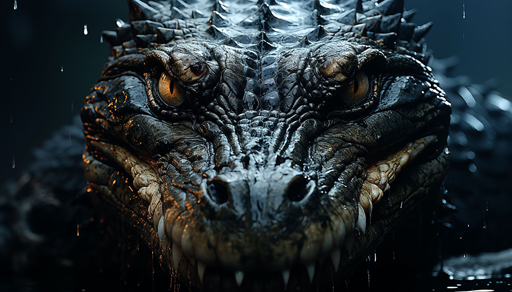 Gros plan d'un crocodile fond d'écran ultra HD 4K pour ordinateur de bureau, ordinateur portable, iPhone et téléphone téléchargement gratuit