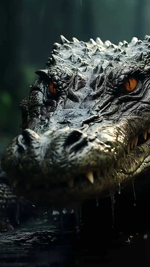 Gros plan d'un crocodile HD fond d'écran 4K téléchargement gratuit pour iPhone et téléphone mobile