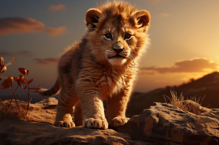 Fond d'écran bébé lionceau ultra HD 4K pour ordinateur de bureau, ordinateur portable, iPhone et téléphone téléchargement gratuit