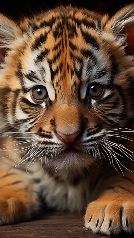 Tiger cub HD wallpaper 4K free download for iphone and mobile Phone