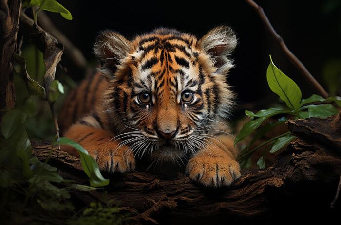 bébé tigre fond d'écran ultra HD 4K pour ordinateur de bureau portable iPhone et téléphone téléchargement gratuit