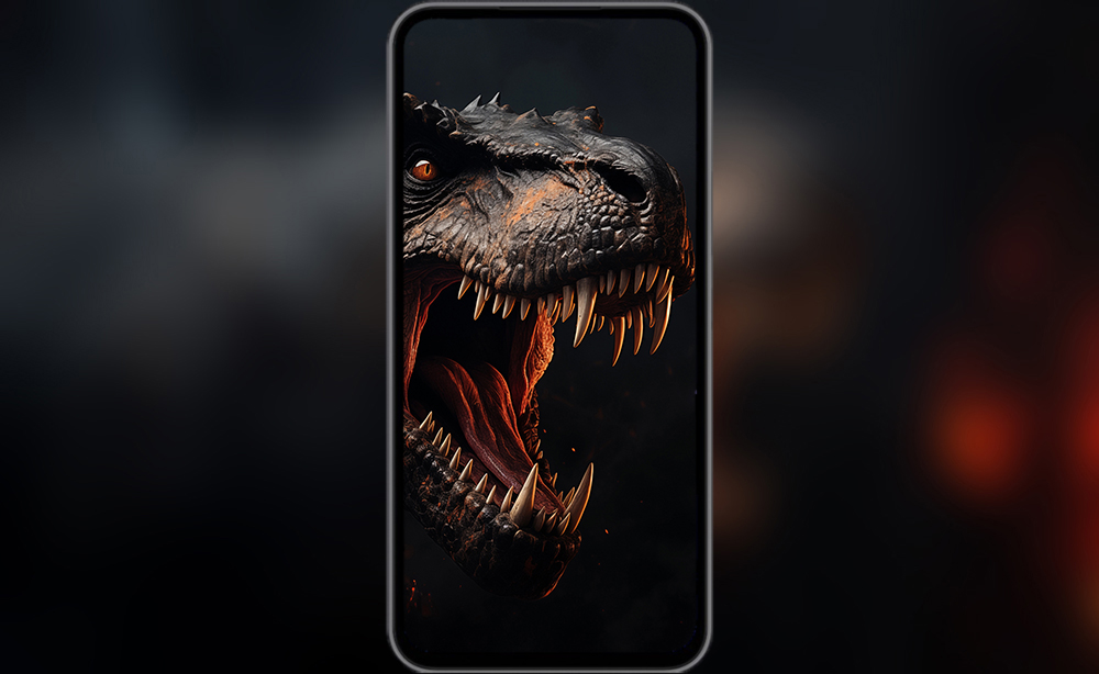 T-rex en colère fond d'écran ultra HD 4K pour Bureau et Téléphone télécharger gratuitement