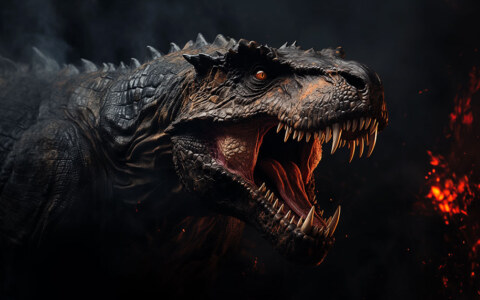T-rex en colère fond d'écran ultra HD 4K pour Bureau et Téléphone télécharger gratuitement