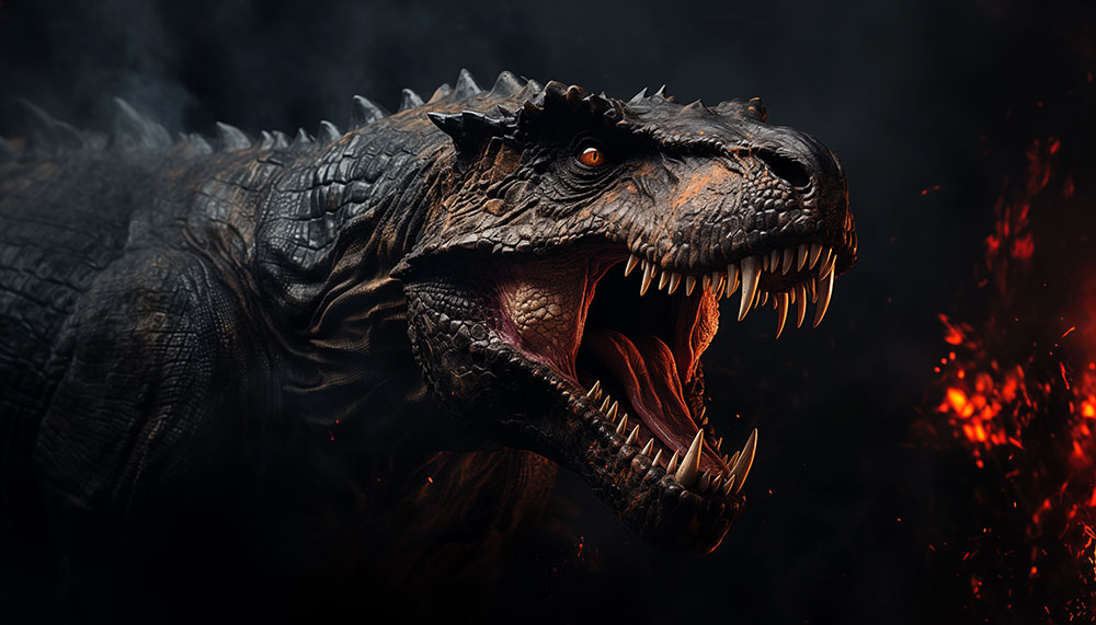 T-rex en colère fond d'écran ultra HD 4K pour Bureau et Téléphone télécharger gratuitement