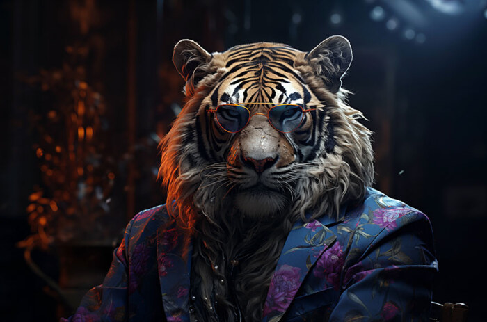 Portrait d'un tigre - Fond d'écran Ultra HD 4K pour ordinateur de bureau, ordinateur portable, iPhone et téléphone - Téléchargement gratuit