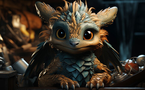 fond d'écran mignon dragon ultra HD 4K pour ordinateur de bureau et téléphone téléchargement gratuit