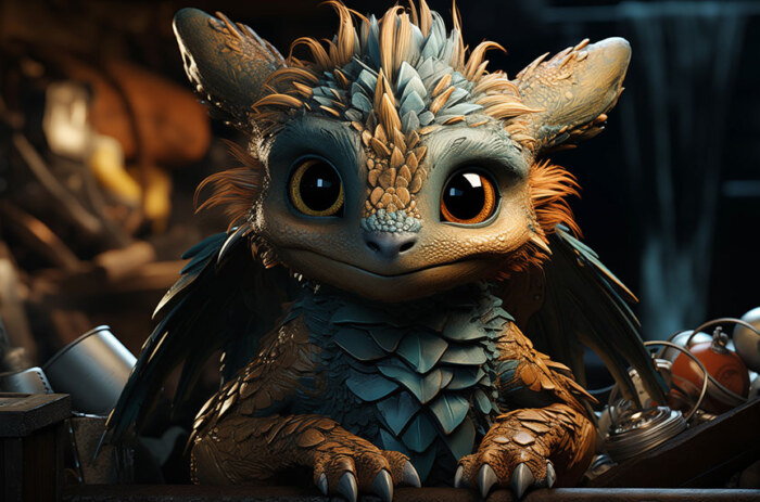 fond d'écran mignon dragon ultra HD 4K pour ordinateur de bureau et téléphone téléchargement gratuit