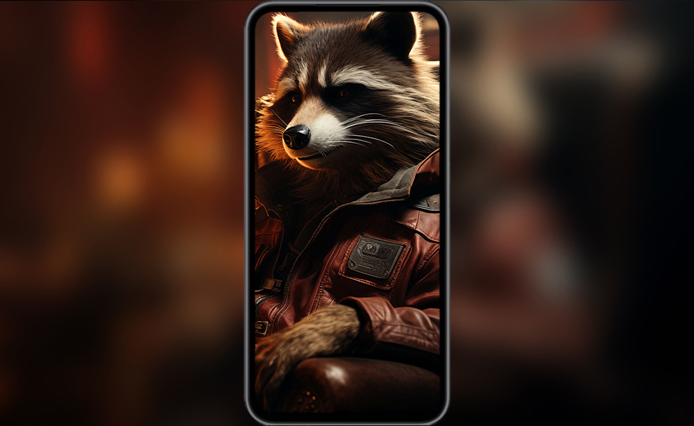Raton laveur dans un fauteuil fond d'écran ultra HD 4K pour ordinateur de bureau, ordinateur portable, iPhone et téléphone téléchargement gratuit