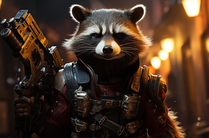 Fond d'écran ultra HD 4K de Rocket Raccoon pour ordinateur de bureau, ordinateur portable, iPhone et téléphone à télécharger gratuitement