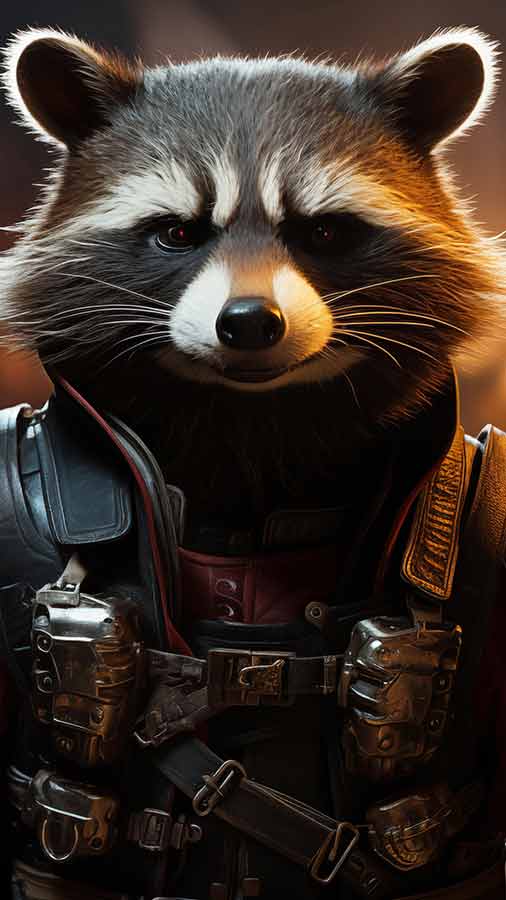 Fond d'écran HD Rocket Raccoon 4K téléchargement gratuit pour iPhone et téléphone mobile