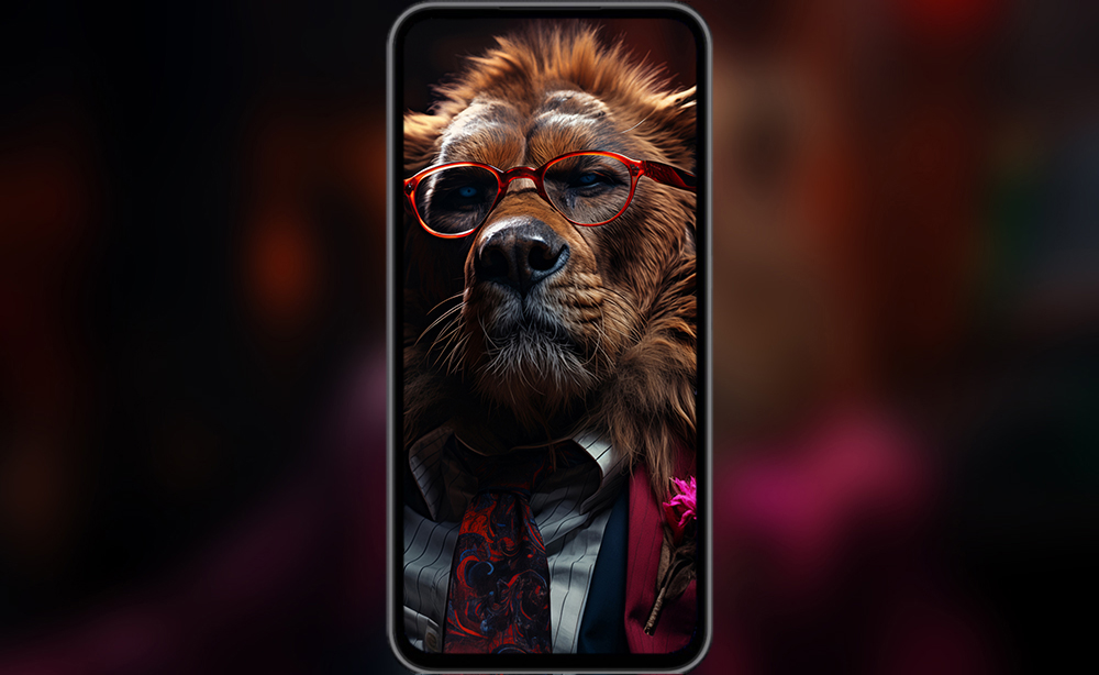Fond d'écran ultra HD 4K d'un ours en costume pour ordinateur de bureau, portable, iPhone et téléphone à télécharger gratuitement