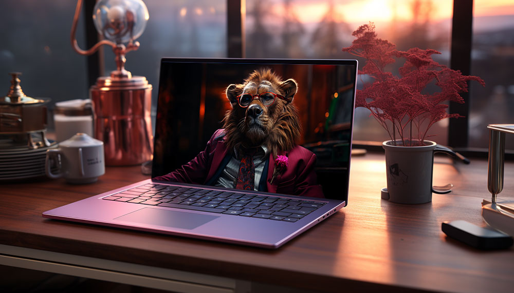 Fond d'écran ultra HD 4K d'un ours en costume pour ordinateur de bureau, portable, iPhone et téléphone à télécharger gratuitement