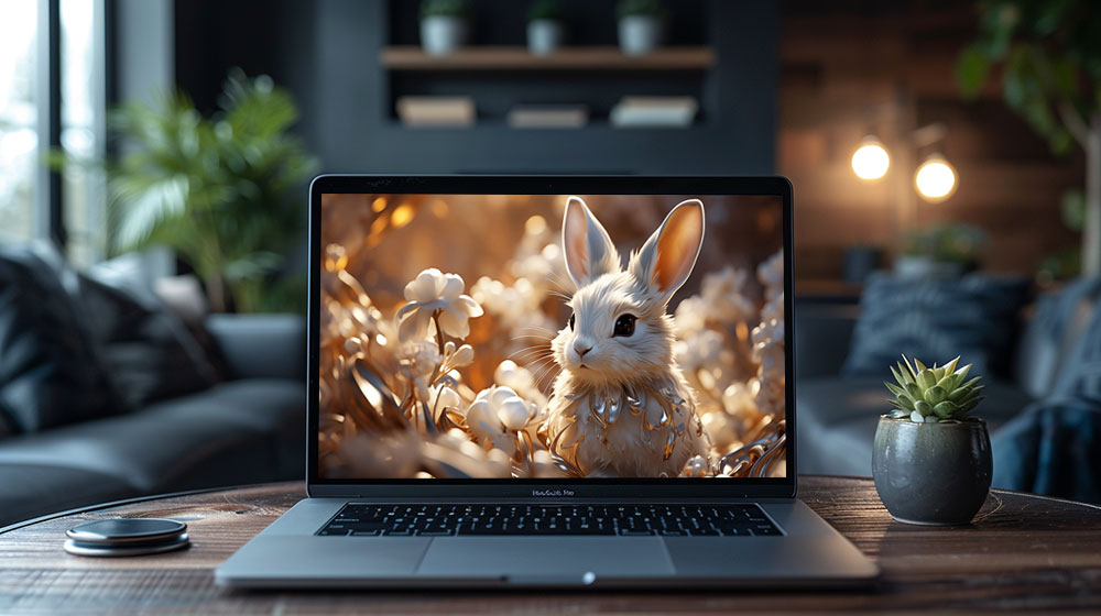 beau fond d'écran de lapin ultra HD 4K pour ordinateur de bureau et téléphone téléchargement gratuit