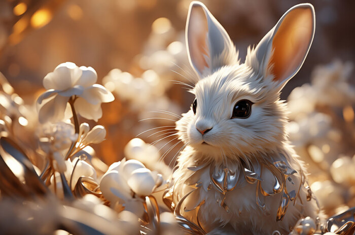 beau fond d'écran de lapin ultra HD 4K pour ordinateur de bureau et téléphone téléchargement gratuit