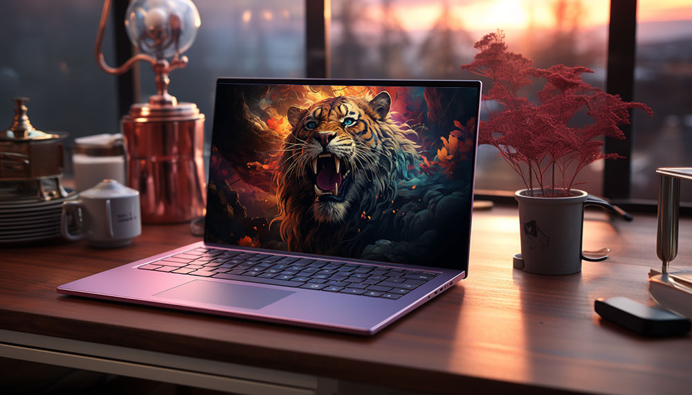 Illustration de tigre coloré fond d'écran ultra HD 4K pour ordinateur de bureau, ordinateur portable, iPhone et téléphone téléchargement gratuit