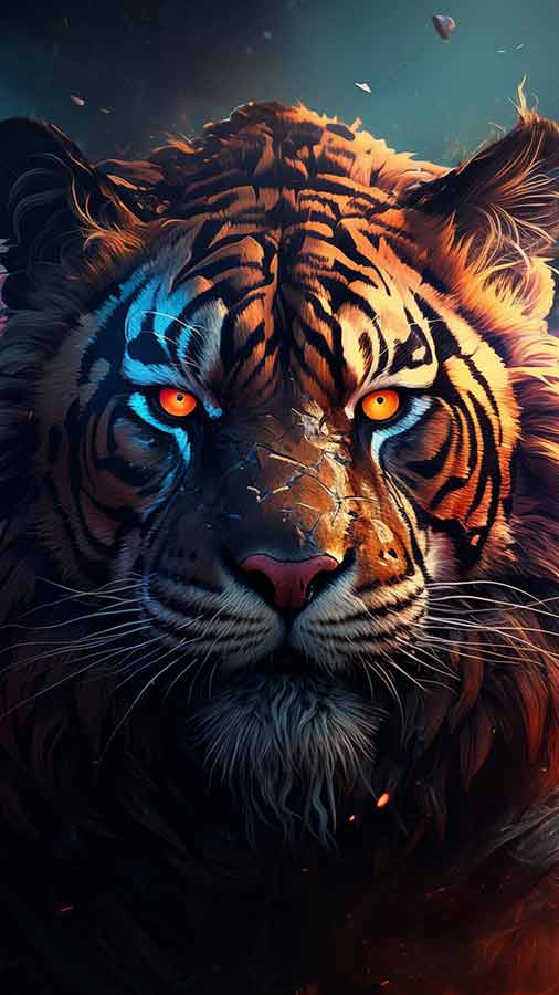 Majestic Tiger HD wallpaper 4K free download for iphone and mobile Phone