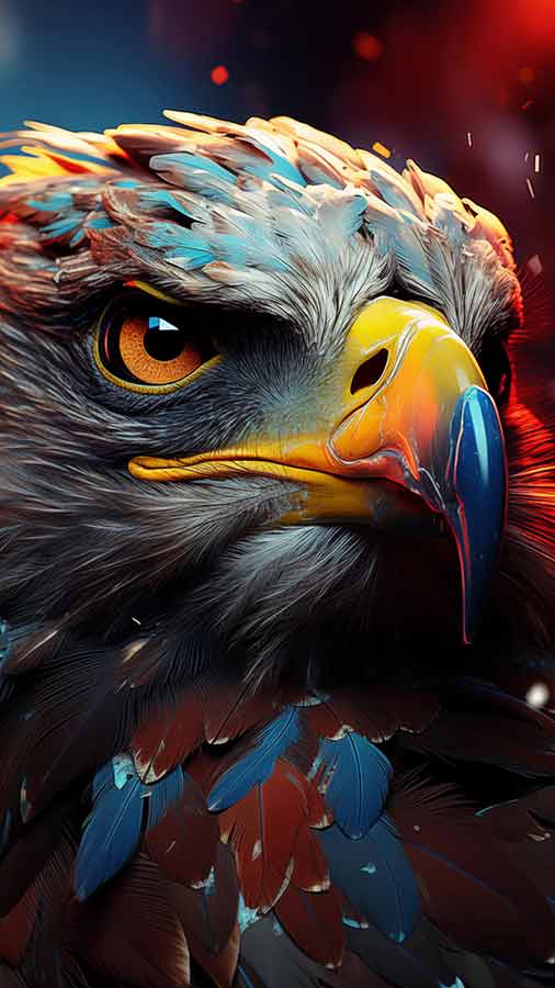 Aigle puissant fond d'écran HD 4K téléchargement gratuit pour iPhone et téléphone mobile