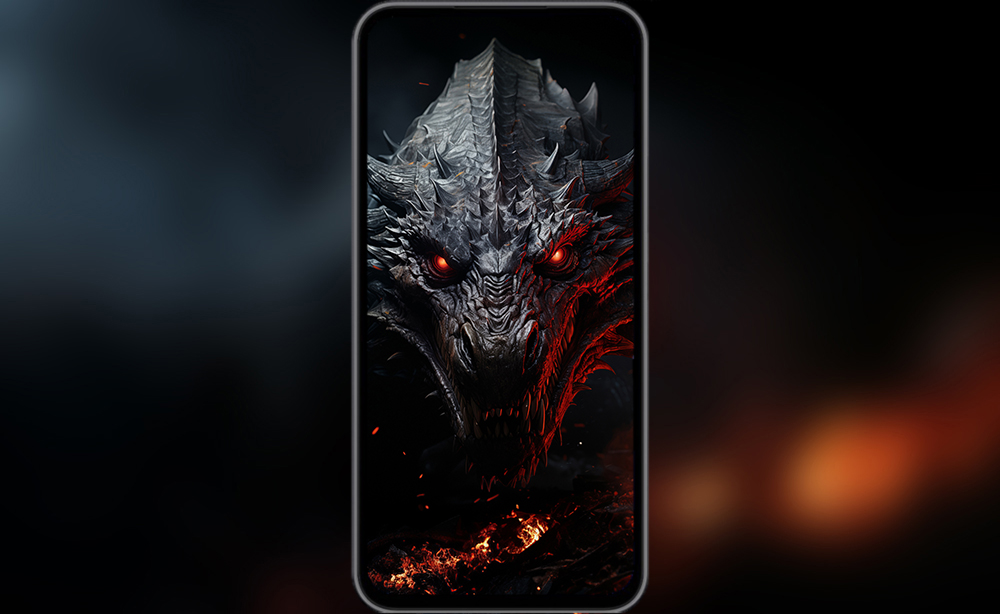 fond d'écran ultra HD 4K dragon noir pour ordinateur de bureau, ordinateur portable, iPhone et téléphone téléchargement gratuit