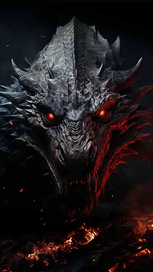 Black Dragon HD wallpaper 4K free download for iphone and mobile Phone