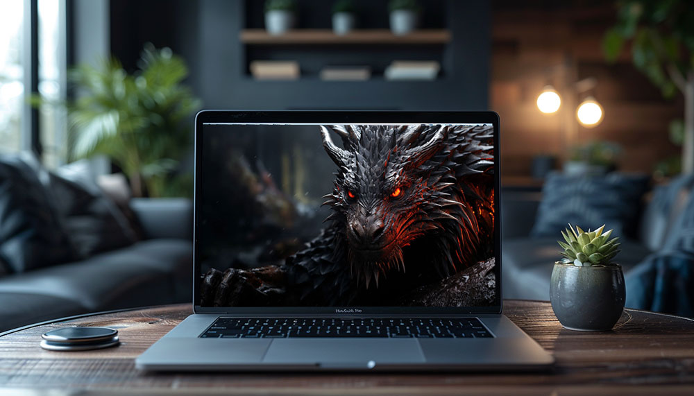 Dragon noir yeux rouges fond d'écran ultra HD 4K pour ordinateur de bureau, ordinateur portable, iPhone et téléphone téléchargement gratuit