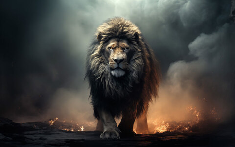 Lion marchant fond d'écran ultra HD 4K pour ordinateur de bureau, ordinateur portable, iPhone et téléphone téléchargement gratuit