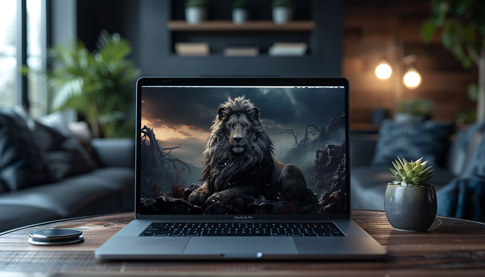 fond d'écran ultra HD 4K de lion blanc pour ordinateur de bureau, ordinateur portable, iPhone et téléphone téléchargement gratuit