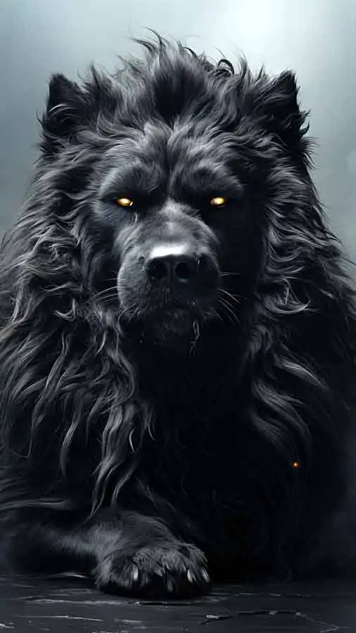 Black wolf HD wallpaper 4K free download for iphone and mobile Phone