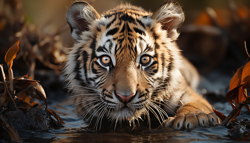 Fond d'écran mignon bébé tigre ultra HD 4K pour ordinateur de bureau et téléphone téléchargement gratuit
