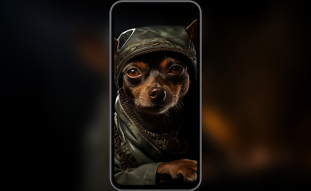 Fond d'écran HD 4K de chien moine pour ordinateur de bureau et téléphone à télécharger gratuitement