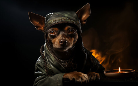Fond d'écran HD 4K de chien moine pour ordinateur de bureau et téléphone à télécharger gratuitement