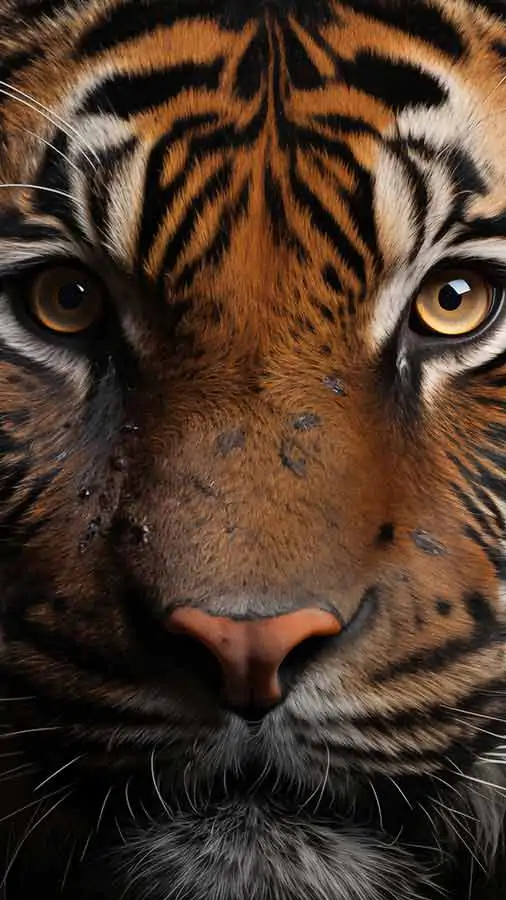 Tigre isolé HD fond d'écran 4K téléchargement gratuit pour iPhone et téléphone mobile