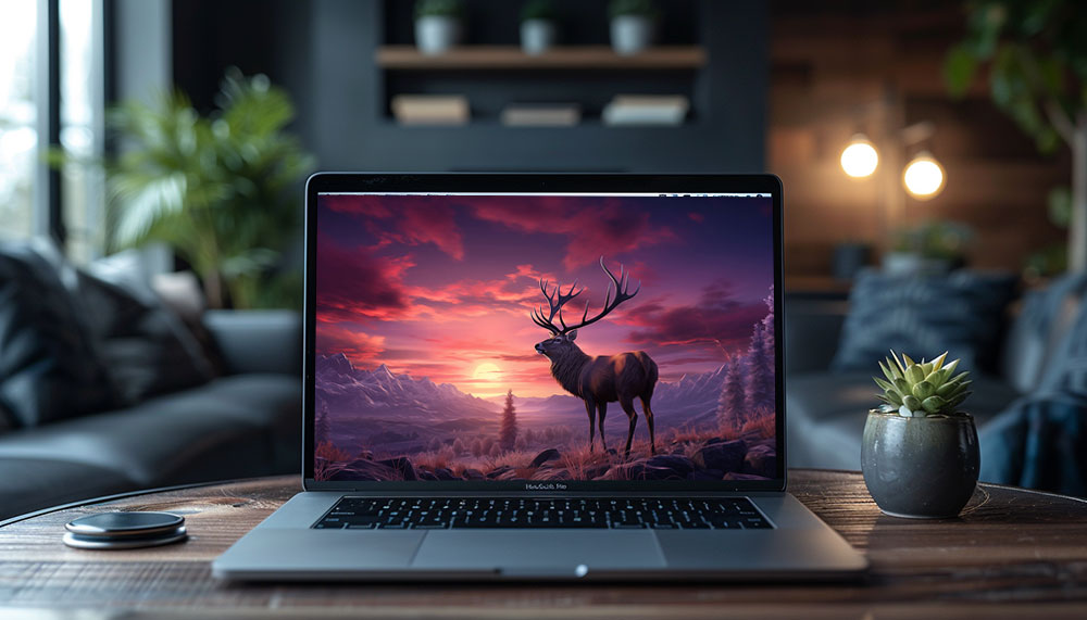 cerf au coucher du soleil fond d'écran ultra HD 4K pour ordinateur de bureau, ordinateur portable, iPhone et téléphone téléchargement gratuit